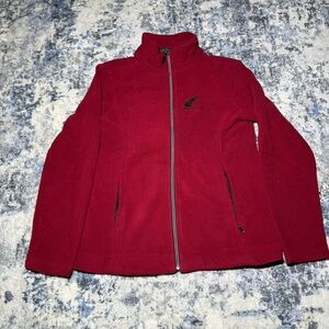 Wild Kiwi New Zealand Women's Fleece Full Zip Jacket Red Size S